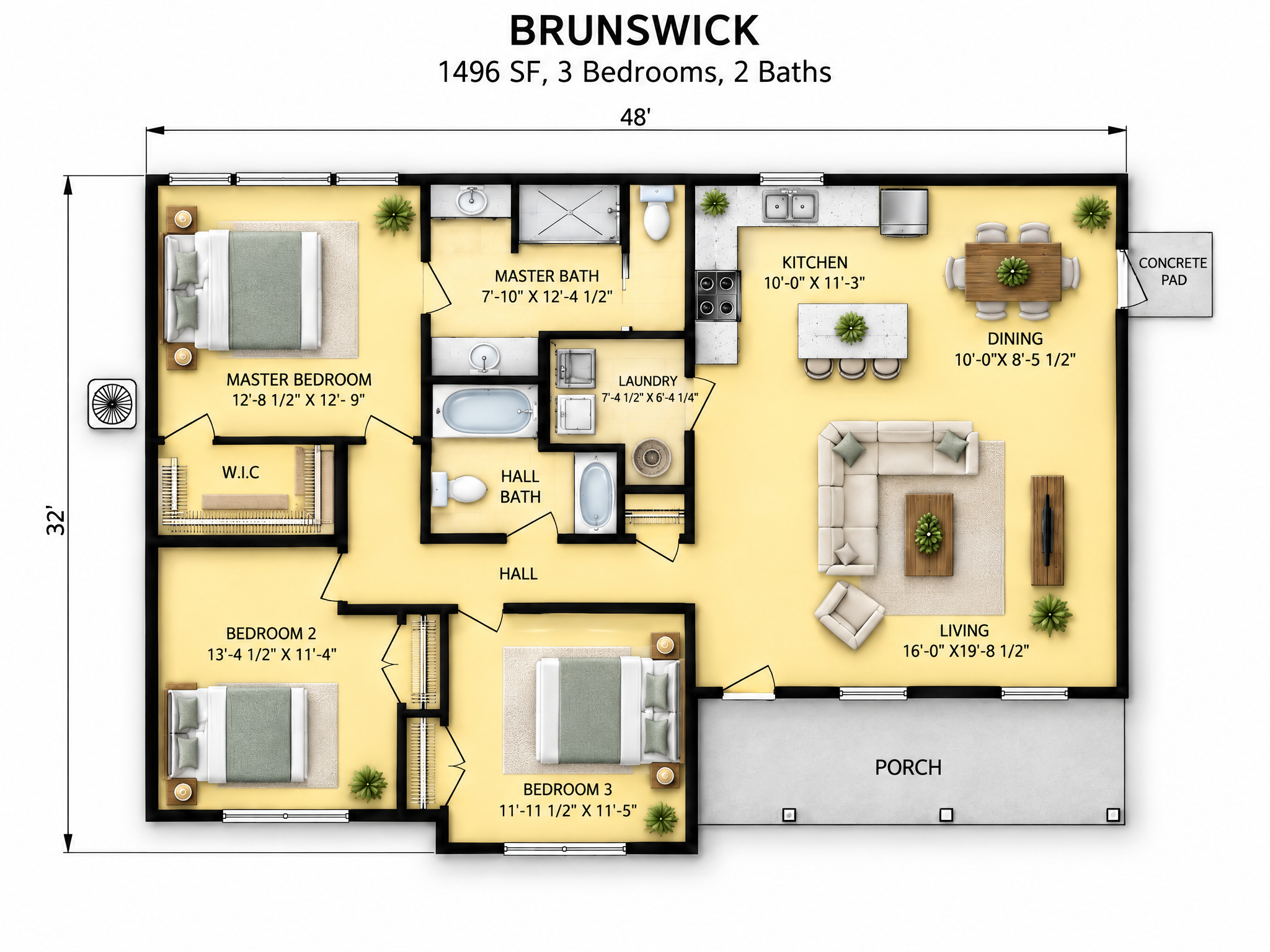 The Brunswick floor plan by Quality Family Homes