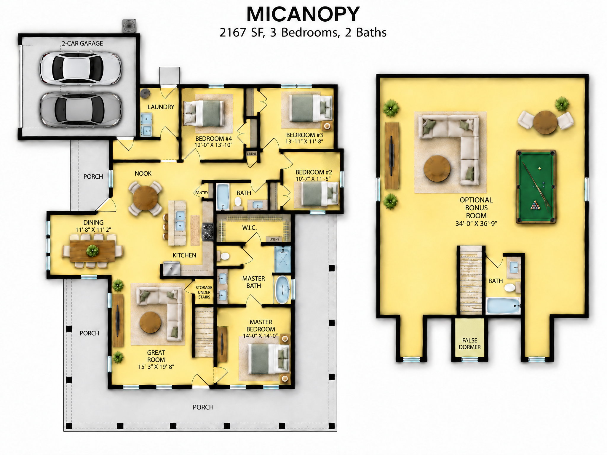 The Micanopy floor plan by Quality Family Homes