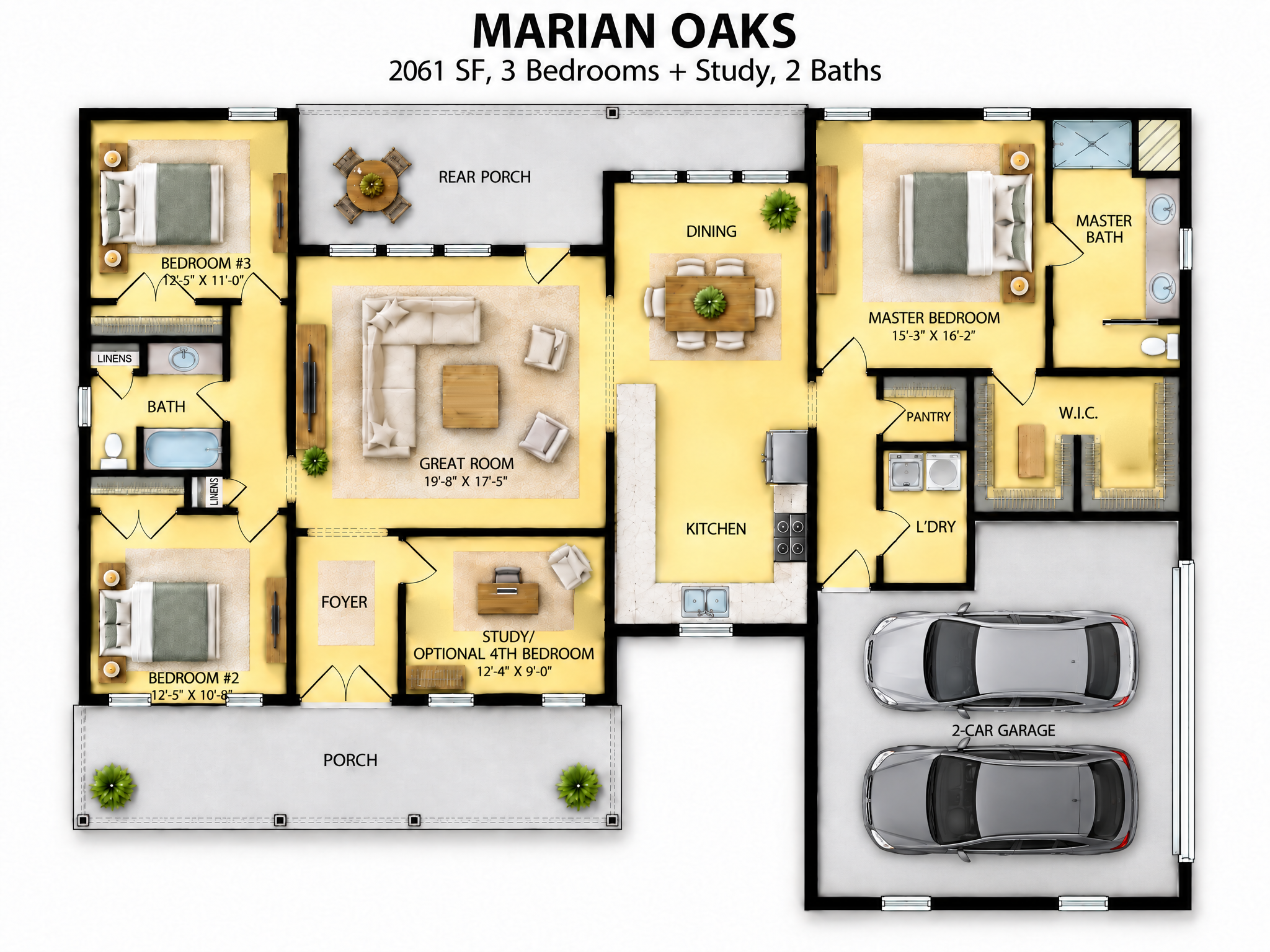 The Marion Oaks floor plan by Quality Family Homes