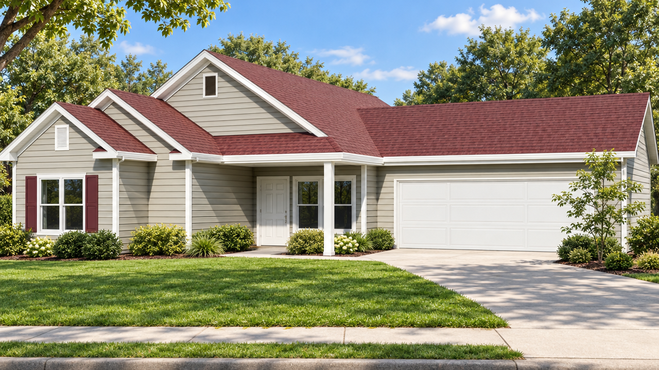 The Midway home plan exterior rendering by Quality Family Homes