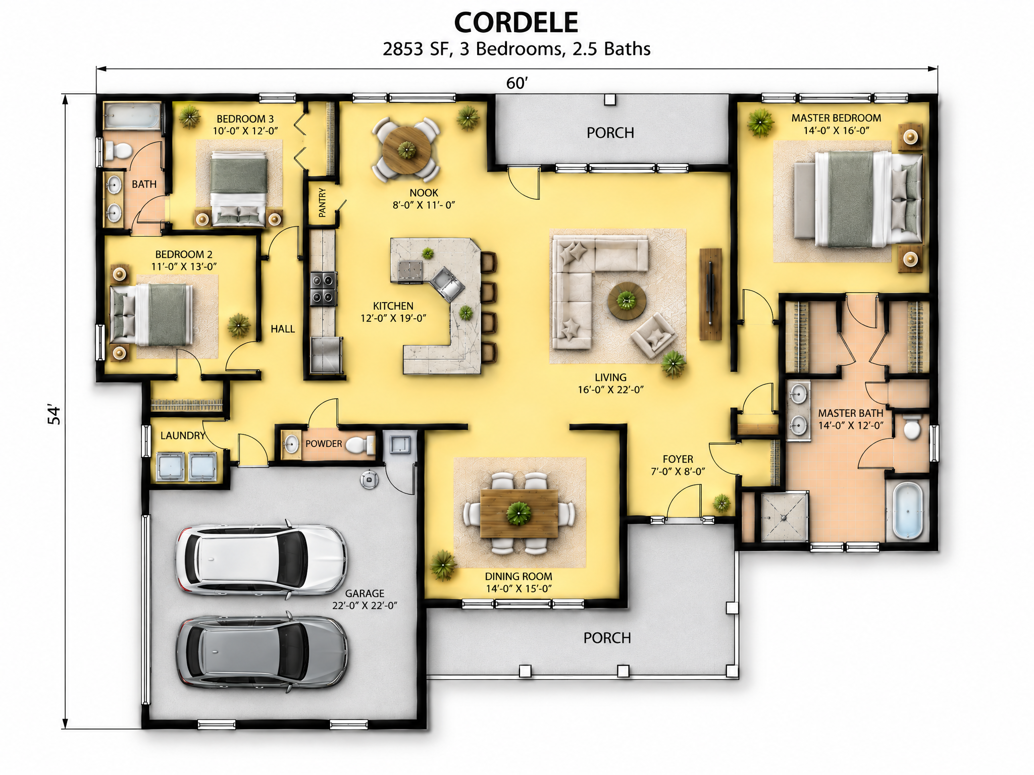 The Cordele floor plan by Quality Family Homes