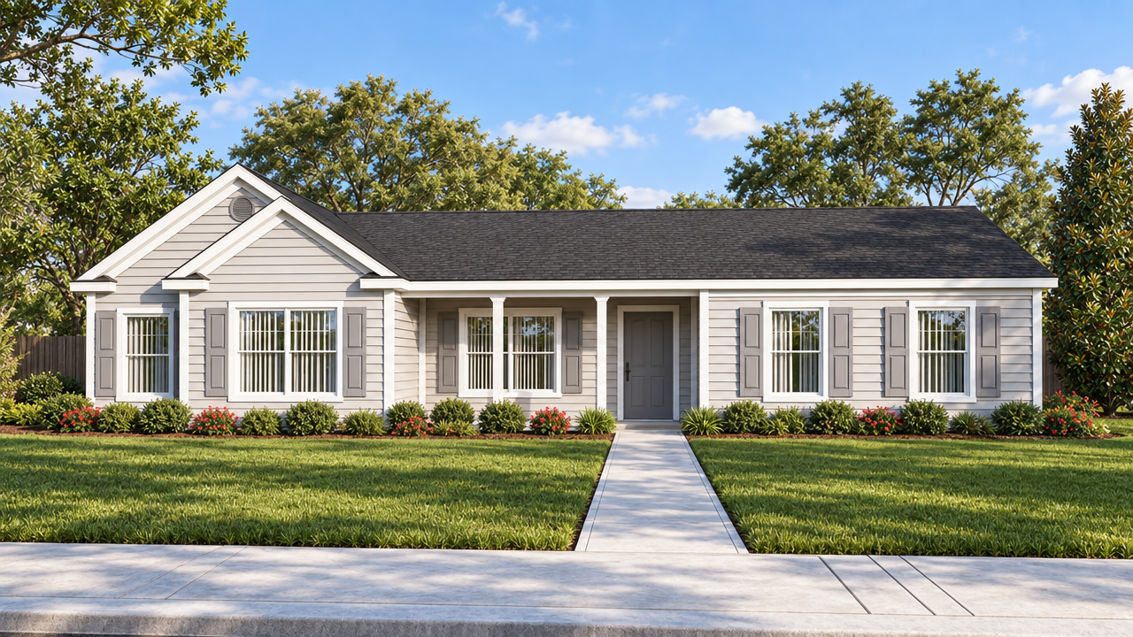 The Yulee home plan exterior rendering by Quality Family Homes
