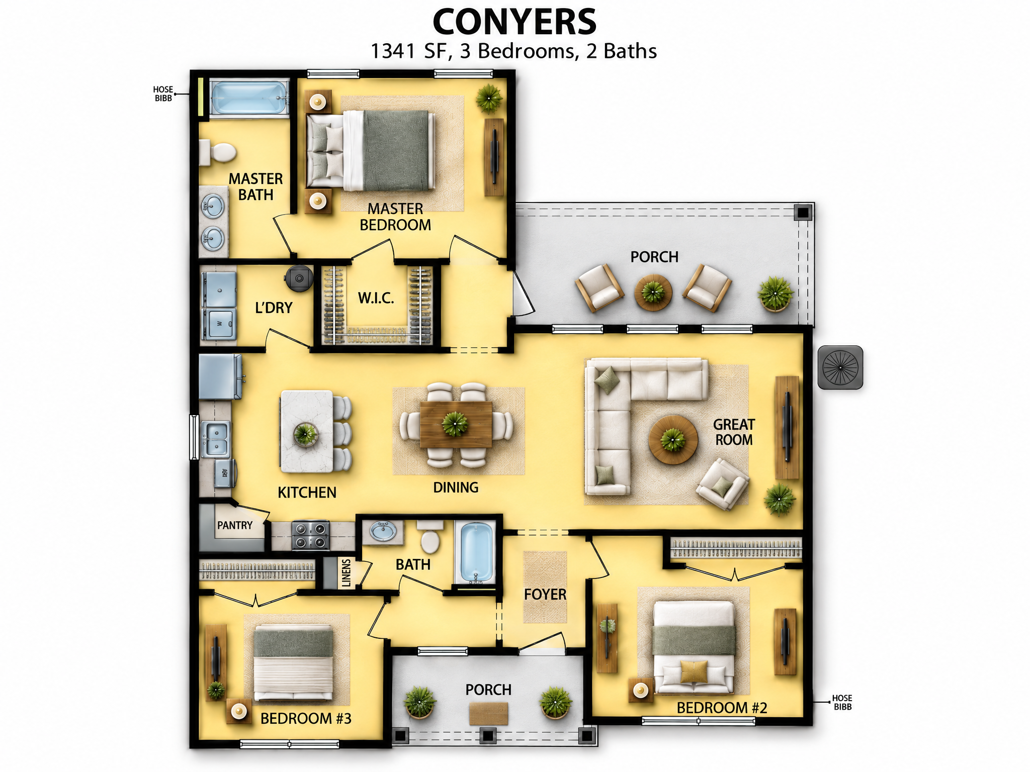 The Conyers floor plan by Quality Family Homes