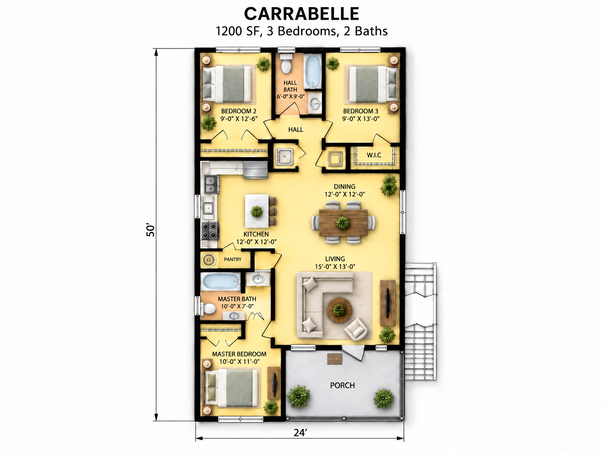 The Carrabelle floor plan by Quality Family Homes