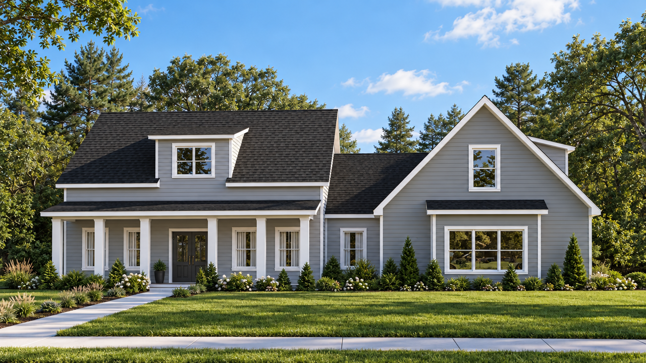 The Tallahassee home plan exterior rendering by Quality Family Homes