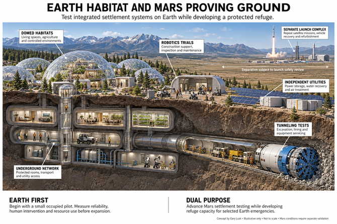 An Earth Prototype for a Mars Settlement