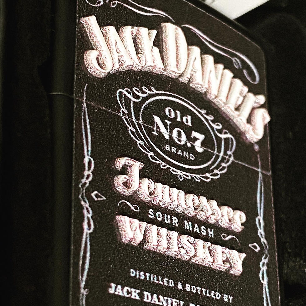 Thumbnail: 49281 Jack Daniels Texture Print Black Matte