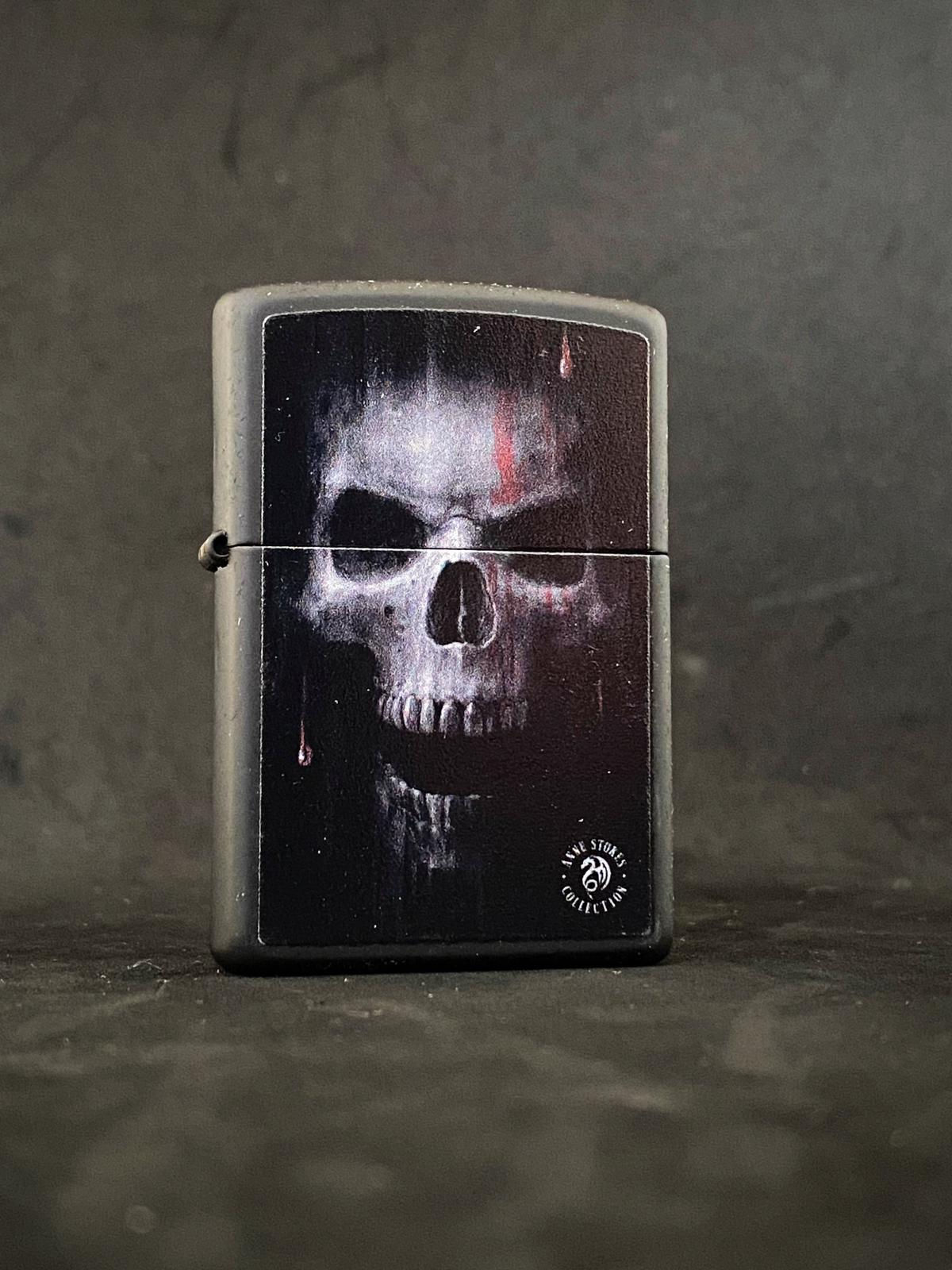 218-ANNESKULL Anne Stokes Collection Skull Black Matte