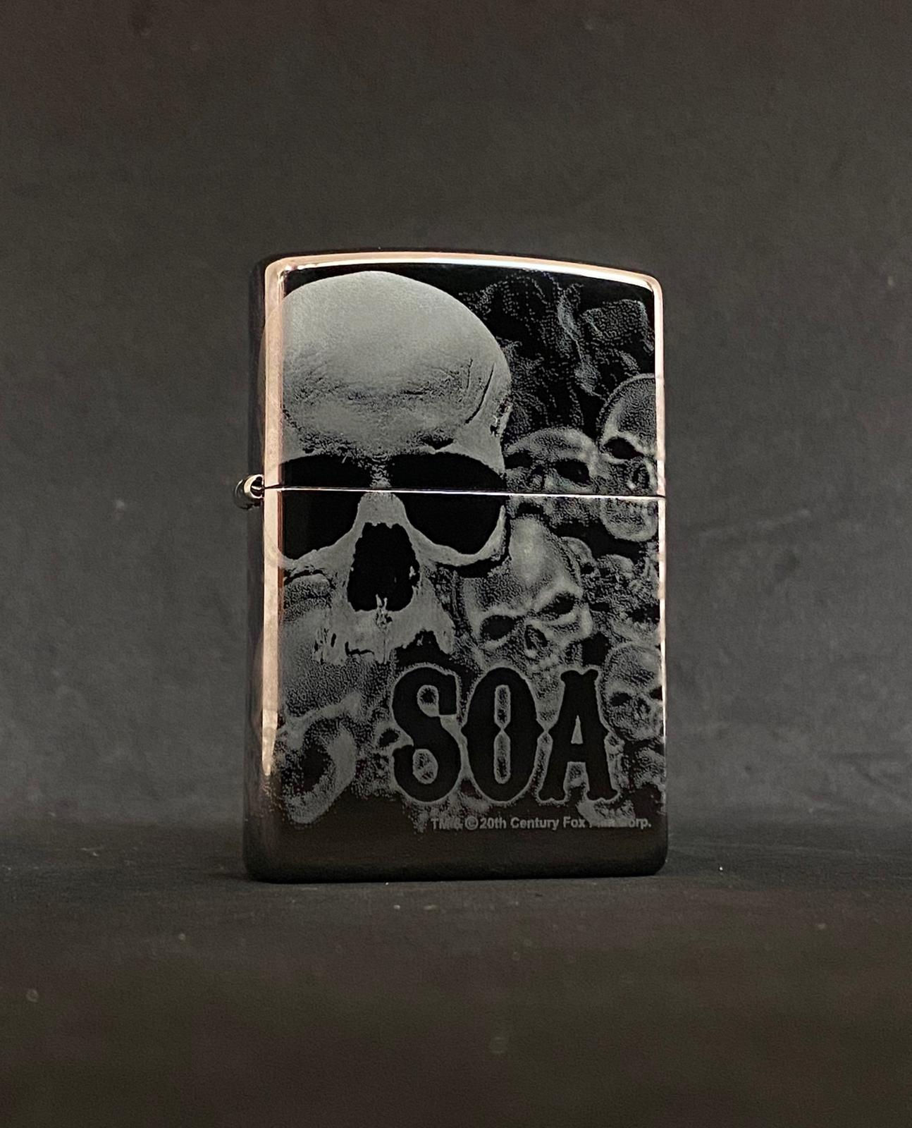 49192 SOA Laser Engraved Black Ice