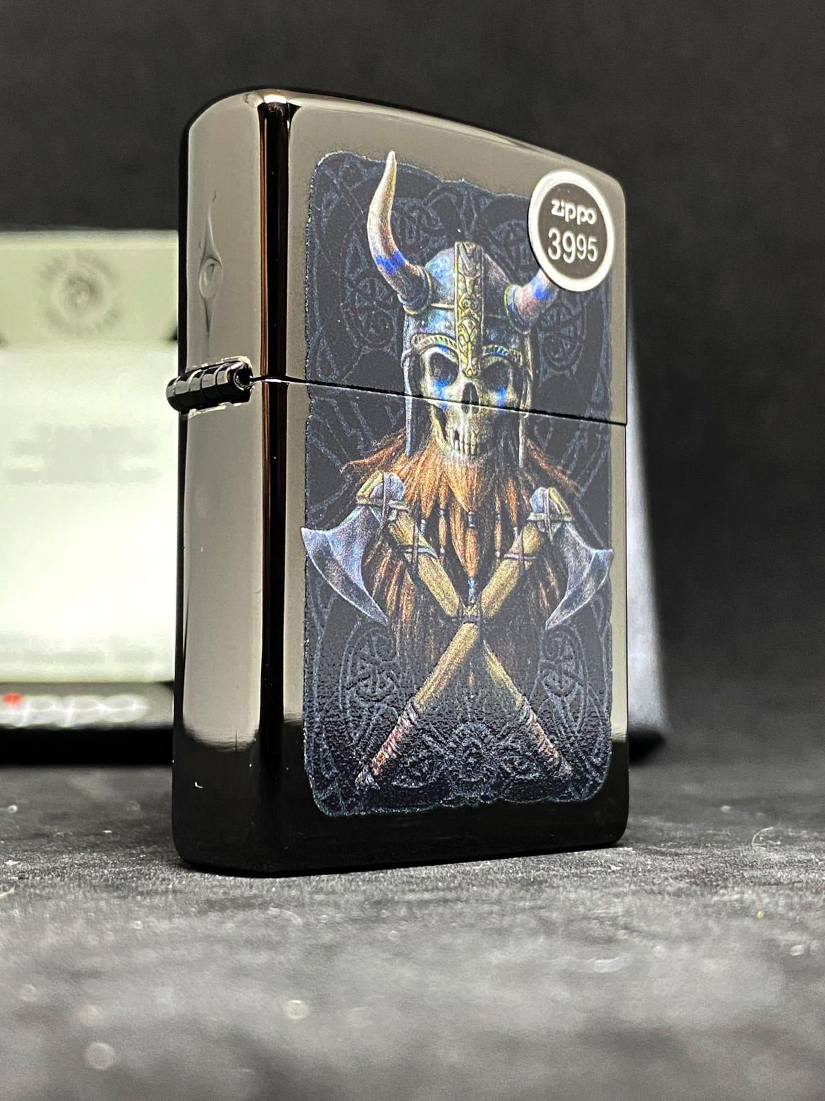 49106 Anne Stokes Collection Horned Skull Axes