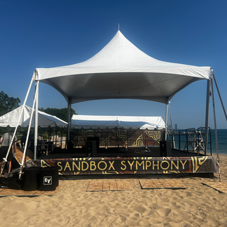 Brother El and Asia thanking audience for the fashion show 1