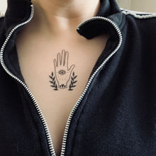 Hamsa temporary tattoo design 
