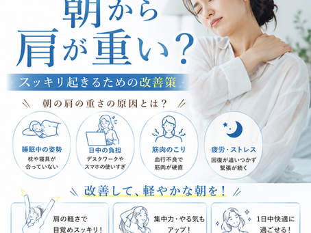 なぜ朝から肩が重い？スッキリ起きるための改善策