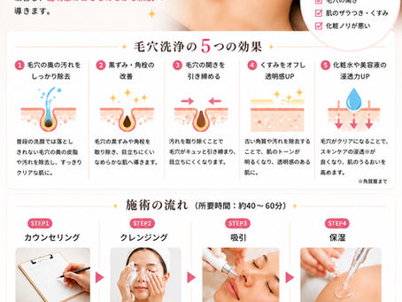 毛穴洗浄とは?つるすべ素肌を目指す施術を解説