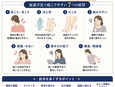 血流不足が引き起こす身体の不調と改善のコツ