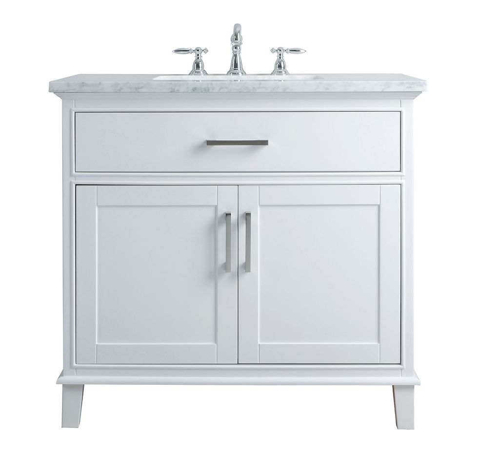 Leigh 36" White Single Sink Vanity