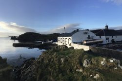 Ardbeg in the glorious sunshine Scotland’s west coast is known for.