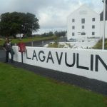 Australian idiot poses outside Lagavulin Distillery c. 2014