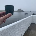 Lagavulin Bay and Dunyvaig Castle – behind the distillery.