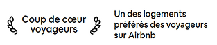 Coup de coeur voyageurs - un des logements préférés des voyageurs sur airbnb