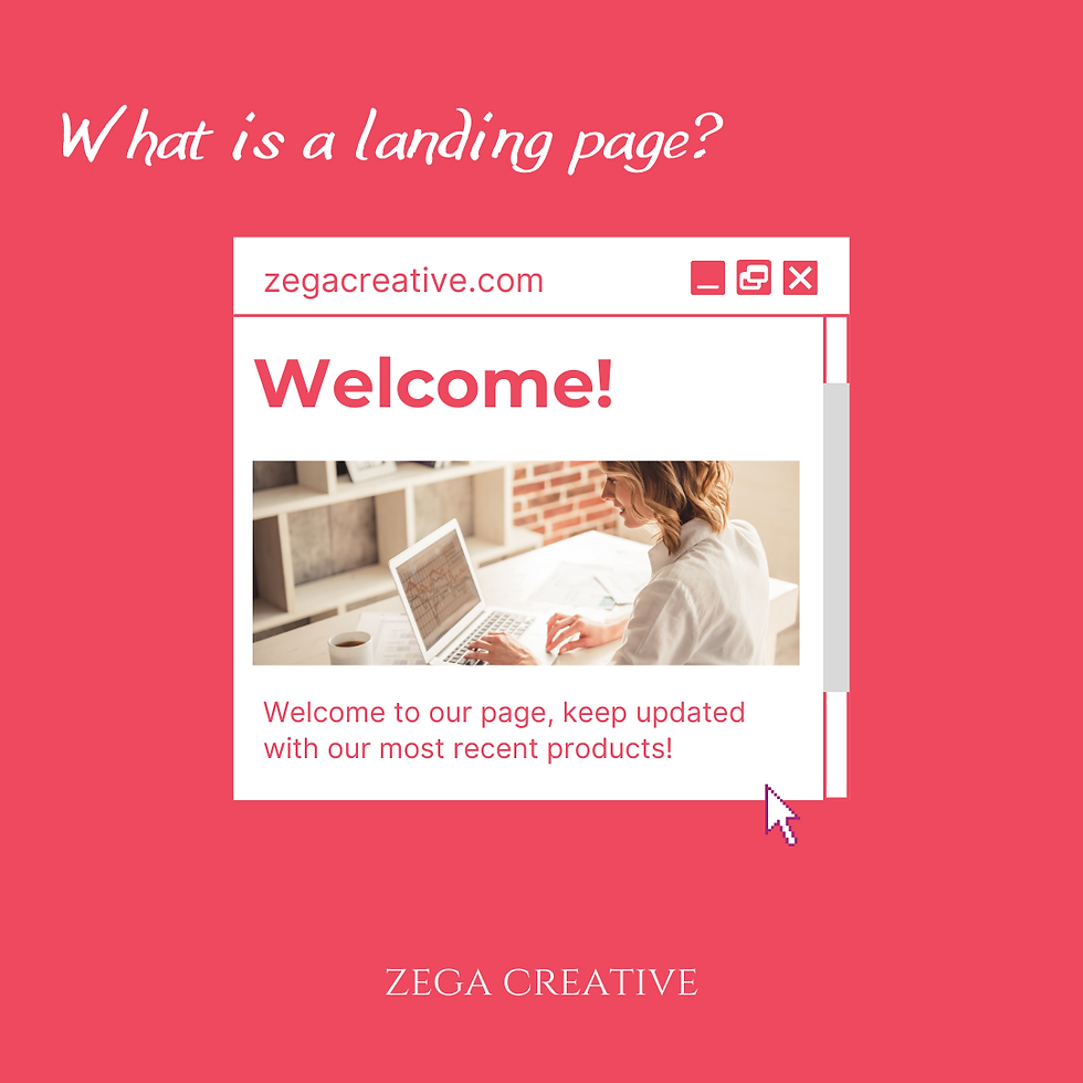 a landing page will help you get clients to your website