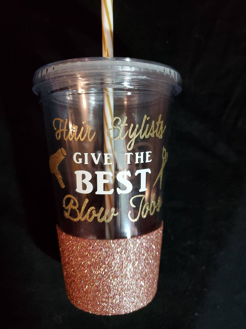 Thumbnail: CLEAR TUMBLER WITH STRAW