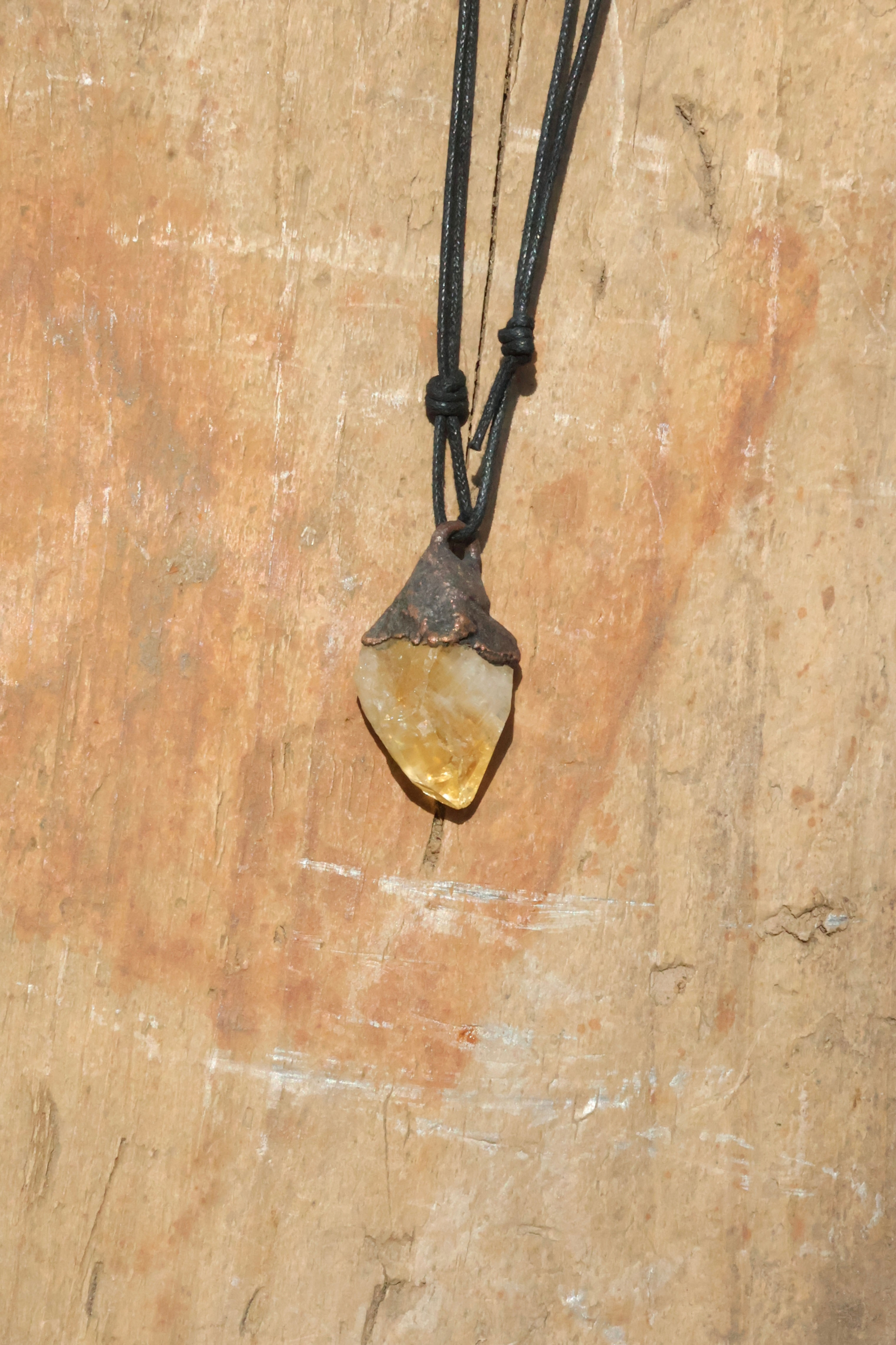 Baked Amethyst Pendant