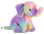 Multi coloured elephant teddy bear
