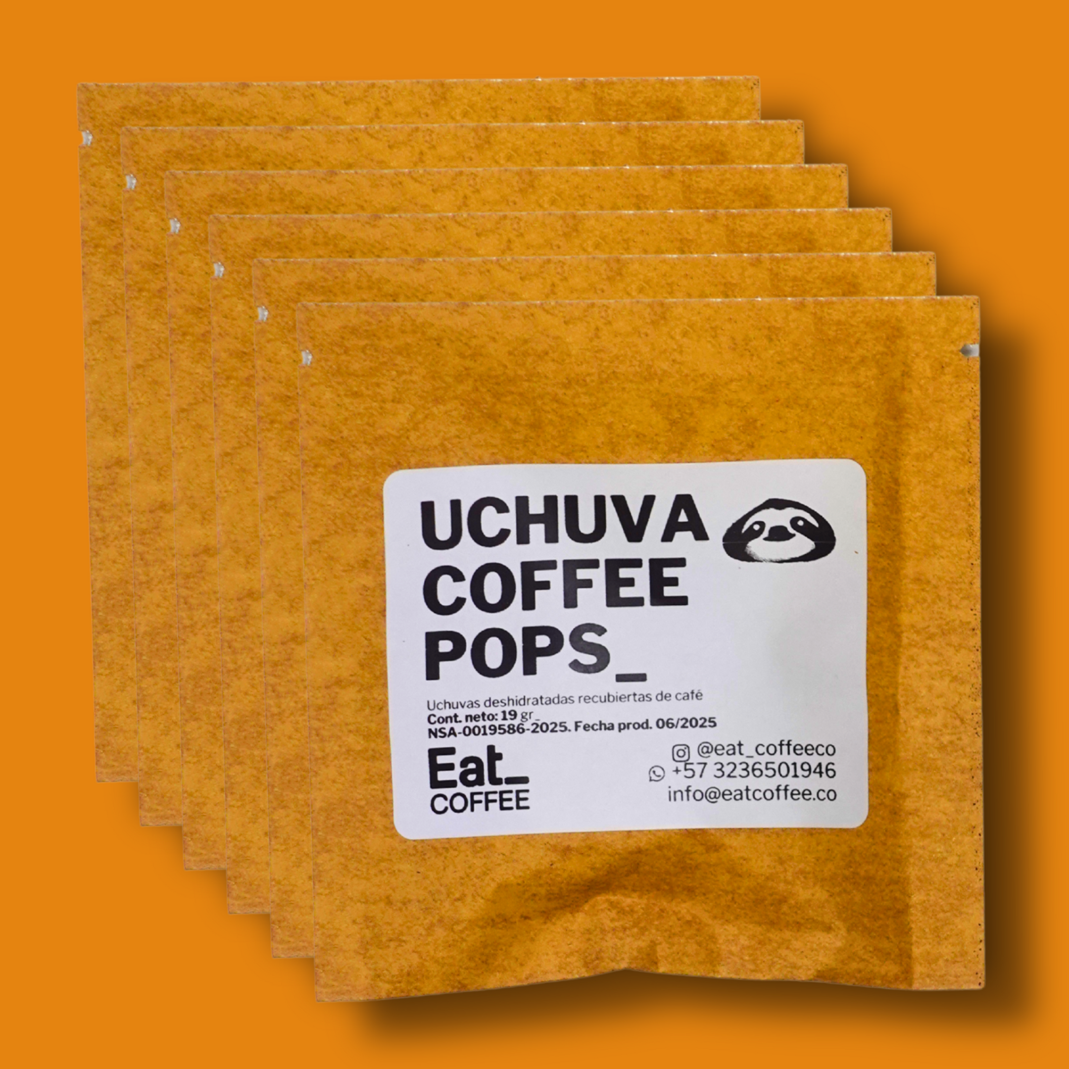 Uchuva Coffee Pops x 19 gr _ Uchuvas deshidratados recubiertas x 6 unidades