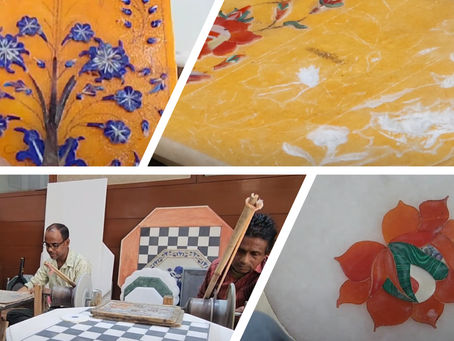 M K Handicrafts - Agra Marble Inlay: Witness the Timeless Craftsmanship of Artisans