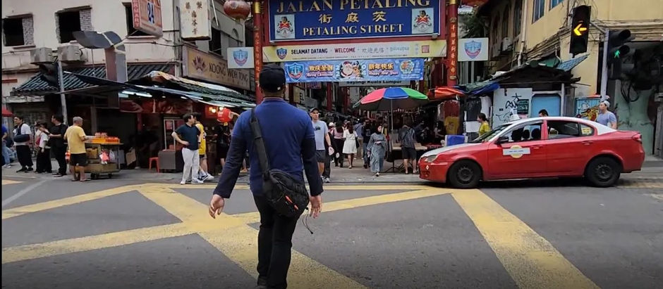 Petaling Street Market Chinatown Pre then Post Prandial Walk in Kuala Lumpur