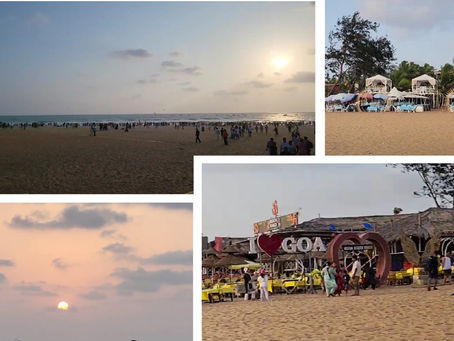 Golden Evenings: Enjoying Sunset at Calangute Beach, Goa