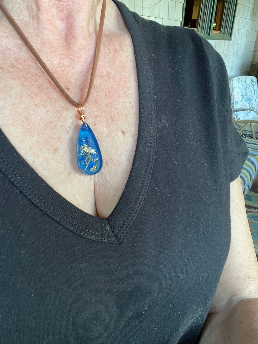 Thumbnail: 💙 Lapis Lazuli Orgone Pendant-Medium