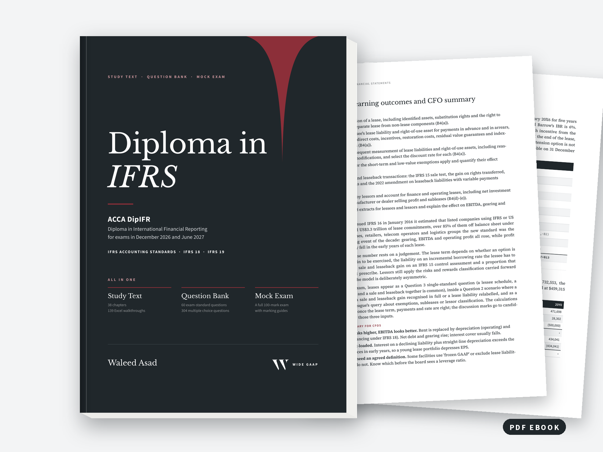 Diploma in IFRS (DipIFR) study text, question bank and mock exam for the ACCA DipIFR: book cover