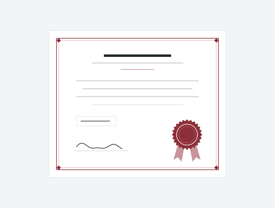 Share option expense template (IFRS 2): a share option certificate with a seal