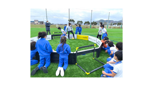 元Jリーガー "村田和哉"氏小学校訪問ストリートサッカー