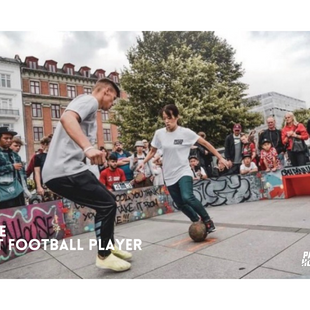 Female street football player AMI