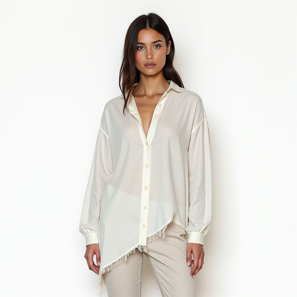 Blusa Oversized Assimétrica