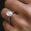 Thumbnail: 2 Carat Oval Moissanite Engagement Ring,Oval Diamond Ring,Oval Solitaire Ring