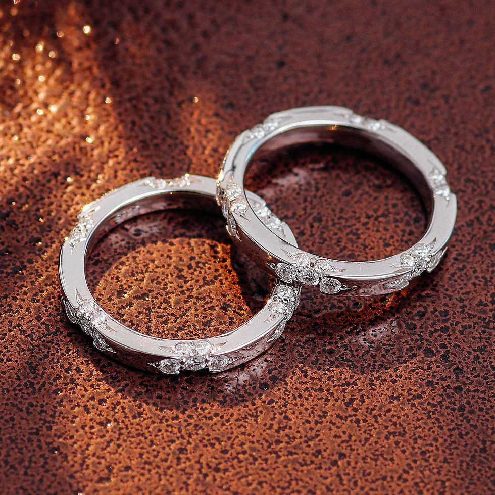 Thumbnail: Round Cut Engagement Ring , Promise Ring, Sterling Silver Moissanite Ring