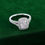 Thumbnail: Classic 2 carat  VVS Radiant Cut Moissanite Rings With Halo Design
