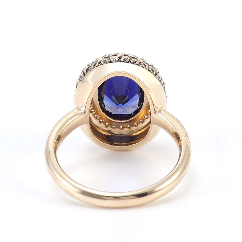 Thumbnail: 2 Ct Oval Cut Moissanite Engagement Ring , 14K Solid Gold Wedding Bridal Ring