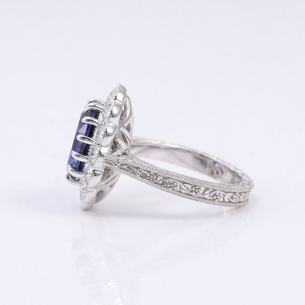 Thumbnail: 1.88 CT Oval Moissanite Engagement Ring | Solid Gold Ring Oval Cut promise Ring