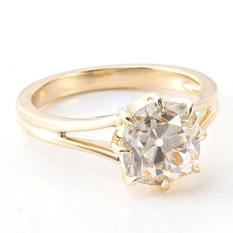 Thumbnail: 2 Ct Cushion Lab Diamond/Moissanite Engagement Ring,Wedding Ring Gifts For Her