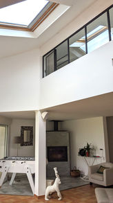 Verrière mezzanine, verrière étage, verrière fermeture, 
verrière gain de lumière
Verrière Castanet Tolosan Toulouse 
Verrière sur mesure
interieurmetal.com