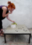 Table basse béton