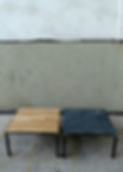 Table basse ardoise et chêne