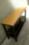 Console acier et bois