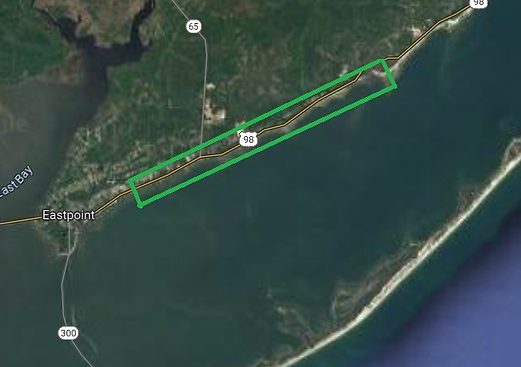 Map depicting the boundaries of the Franklin-98 project.