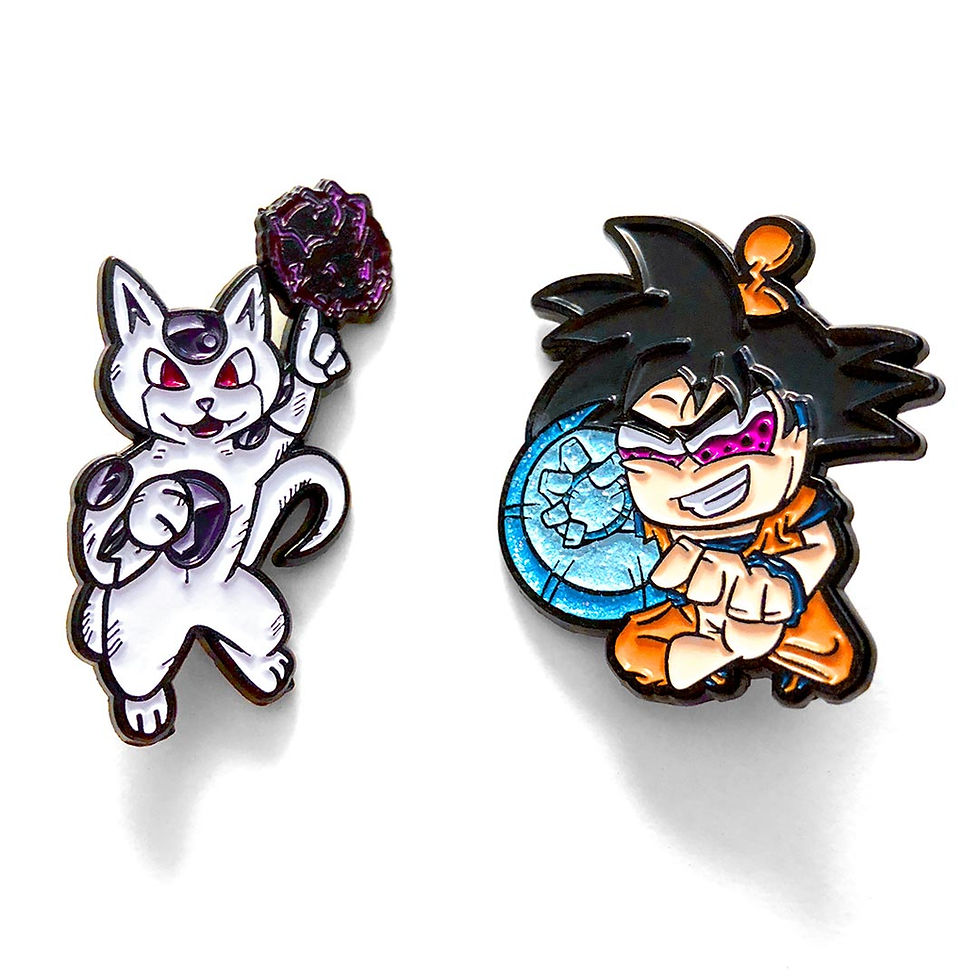 Purriza VS Saiyan Mojo Pin Set